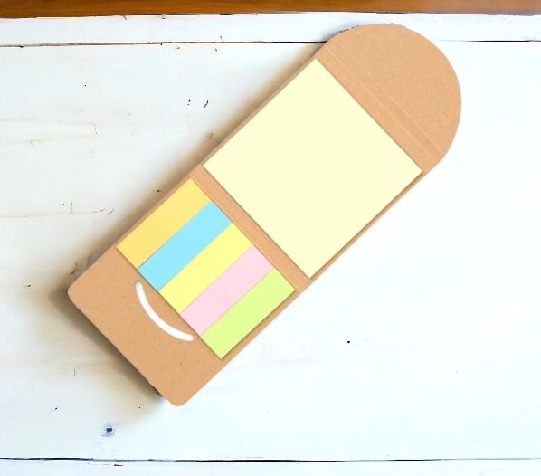 Набор цветных бумажных стикеров Smiler / Комплект разноцветных стикеров в картонном футляре